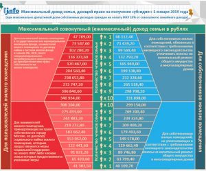 Максимальный размер дохода для субсидии