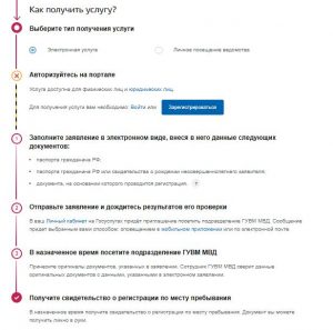 Регистрация места пребывания