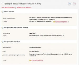 Проверка внесенных данных