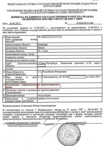 Выписка из ЕГРН